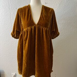 Free People Ivy Velvet Mini Dress